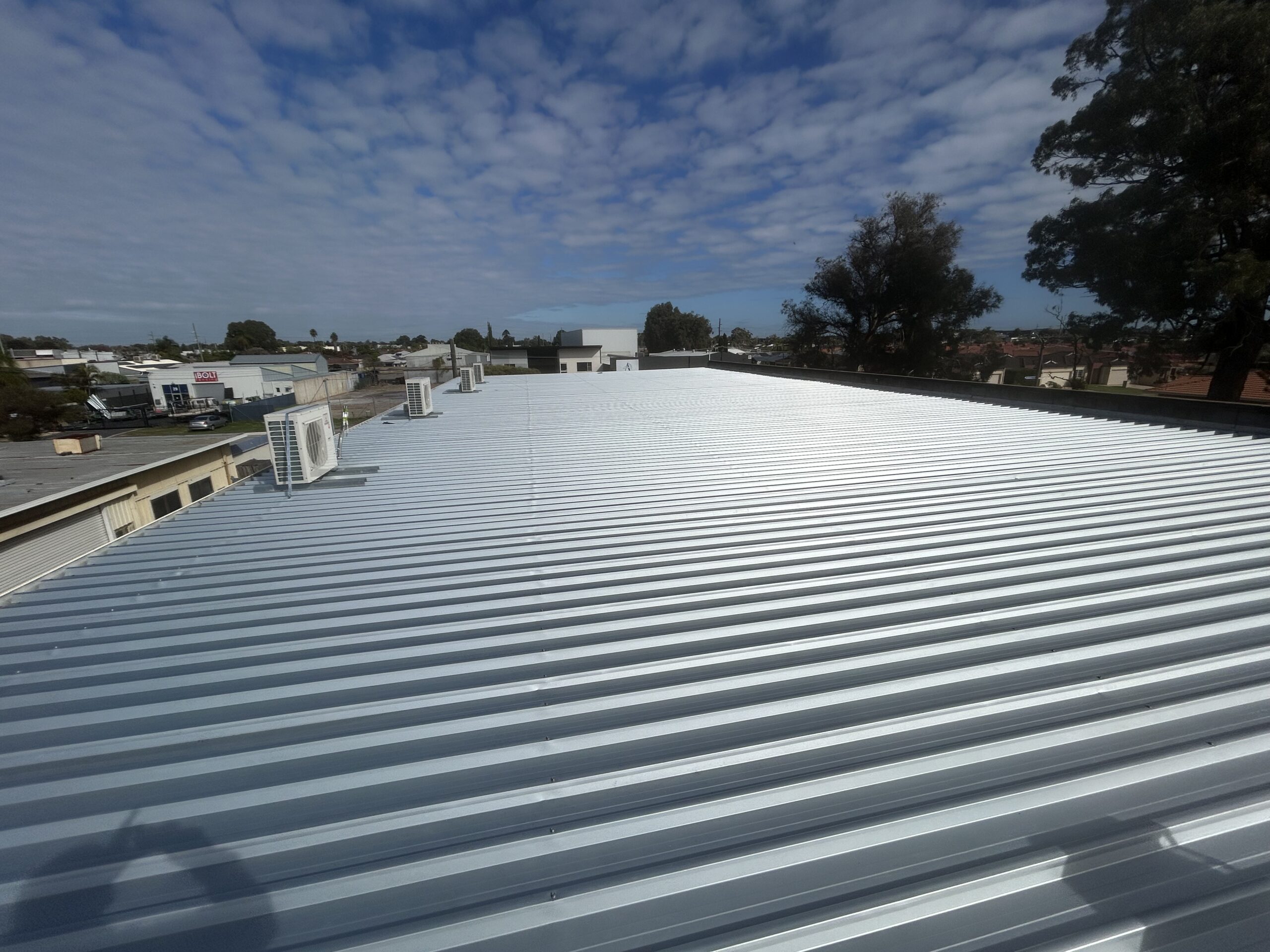 Roof replacement works