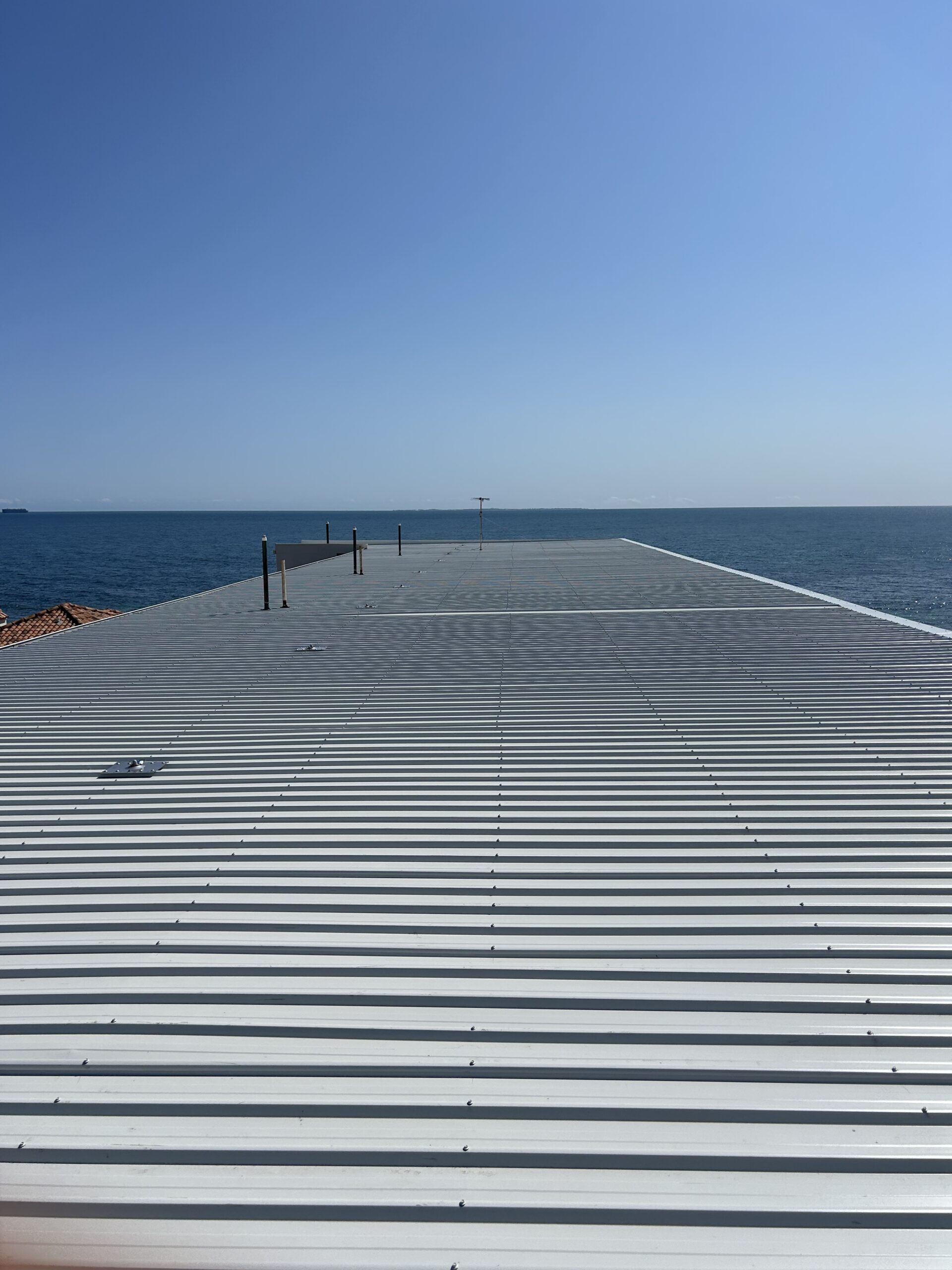 Warehouse roof replacement project