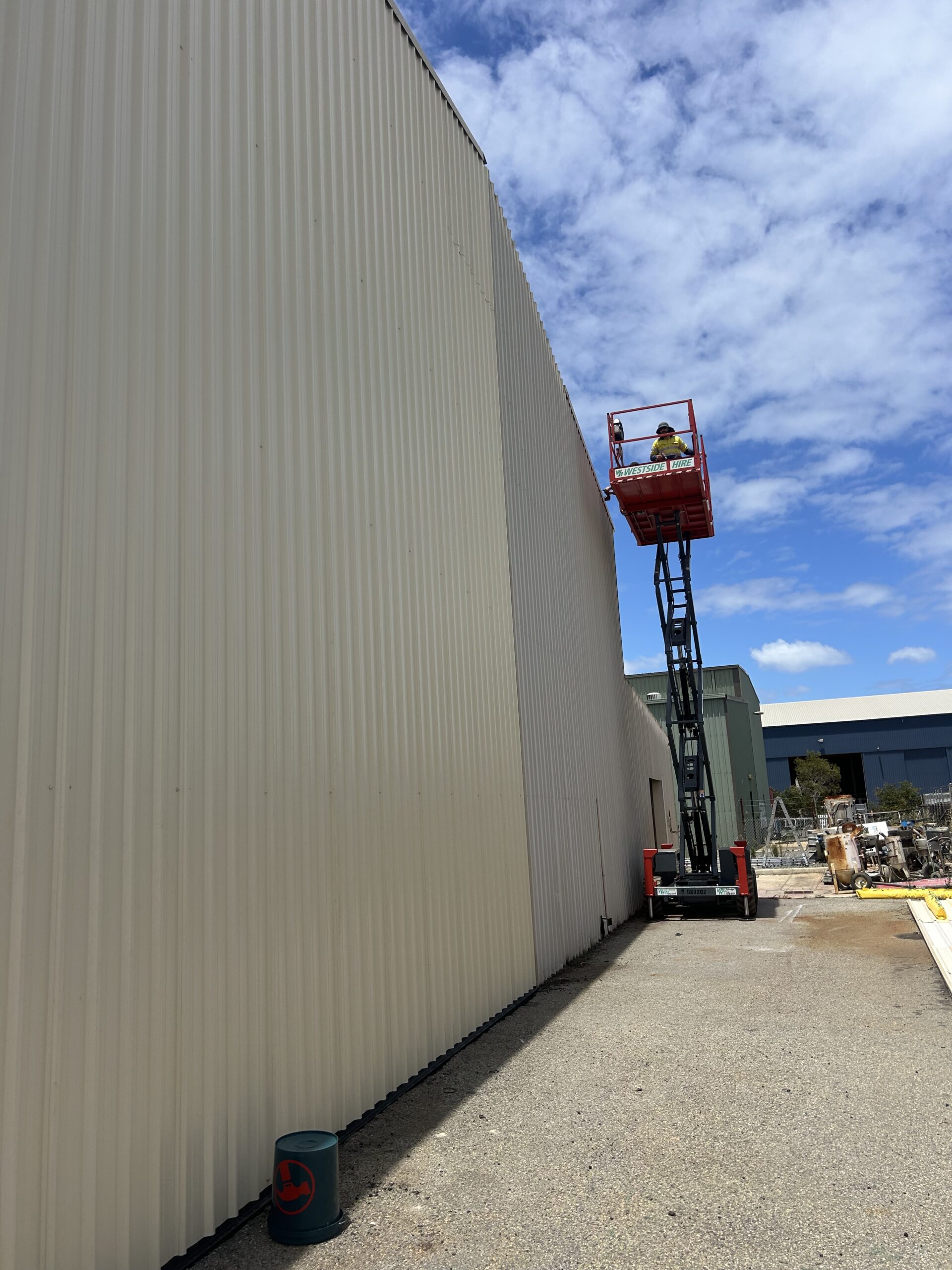 Industrial roofing project
