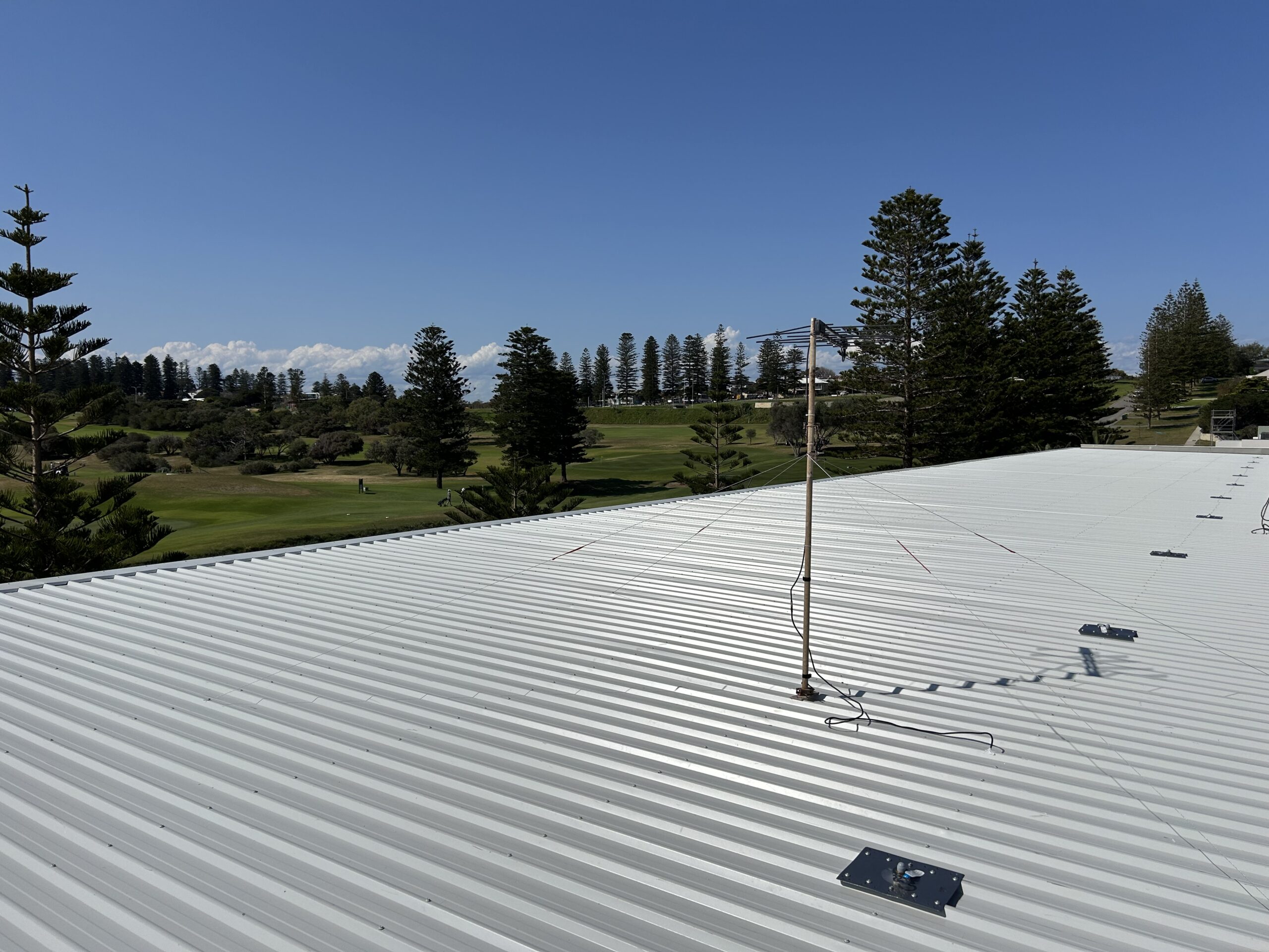 Commercial roofing works